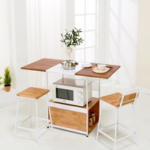 퍼르 멀바우 원목 1200 홈바 테이블, 02. 사각형, 02. 골드