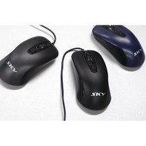 소음적은 사무실용 유선 가성비 마우스 피씨방 컴퓨터, 네이비, 네이비