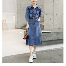 [헬리꽁땡]오브데님셔츠원피스+벨트(2종)