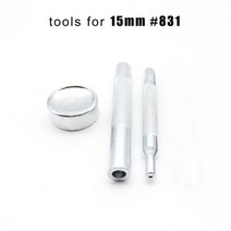 불박기 가죽 공예 불박 도장 기계 제작 인쇄 25 세트 10 12.5 15mm #633 655 831 201 금속 재봉 프레스 패스너 스냅 버튼 포퍼 가방 의류 재킷 코트 수리 도, tools for 15mm 831