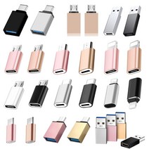 (슈퍼그린) C타입 변환젠더 다양한 젠더 USB3.0 OTG 5핀8핀, 3-3 : 8핀(암)▶5핀(수) - 골드