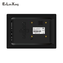 전자액자 디지털액자 스마트액자고화질 사진 멀티미디어 플레이어 MP3 알람 시계 선물 디지털 포토 프레, 01 Black_01 EU 플러그