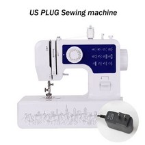 미니 재봉틀 공업용 오버록 컴퓨터 자수 미싱inne 12 바늘 휴대용 가정용 야간 조명, 협력사, 블루 머신 우리