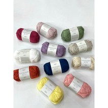 [뜨개실] 만다린쁘띠 MANDARIN PETIT/산네스간 면 100% 부드럽고 가벼운 만능 면사, 4335라즈베리크림