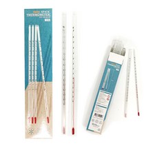 막대온도계 30cm 온도측정 막대 알코올 유리온도계 과학준비물
