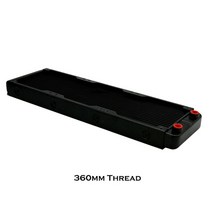 CPU쿨러 알루미늄 g143939 pc 수냉식 라디에이터 gpu ram 방열판 교환기, 360mm 스레드
