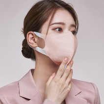 바른 새부리형 릴렉스핏 귀편한 숨쉬기편한 마스크 50매, 대형, 코랄
