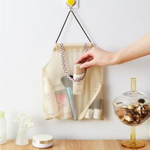 체크베이지 다용도 네트 그물망 수납정리함 채소보관함