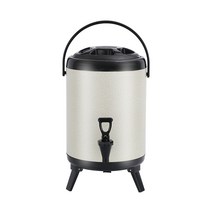 대용량 온수통 단열 밀크티 육수통 보온 10리터 국통, New 10L 무광핑크 밀봉단열