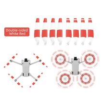 드론프로펠러 dji mini 3 pro 프로펠러 드론 소품 블레이드 용 8 개대 dji mini 3 pro 액세서리 용 저소음 퀵 릴리스 6030f 윙 팬, 8 개 흰색 빨간색