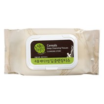 과일나라 세안이야기 곡물 딥 클렌징티슈, 100매, 1팩