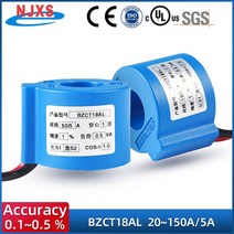 전기변압기 휴대용변압기 가정용링 타입 전류 트랜스포머 bzct18al-305 505 755a 1005 150a 5a 고정밀 ac ct 단상 전류 센서 제조, 60a - 5a 1종, 03 60A - 5A  1 Class
