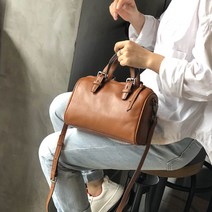 가방팩토리 심플한 천연소가죽 캐주얼 숄더 크로스겸용 여성 미니 토트백