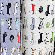 고양이 패턴 천 1마 천원단 패브릭 퀼트 홈패션 원단 예쁜천 면원단 퀼트천 패브릭천, 화이트
