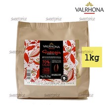 발로나 과나하 70% 다크초콜릿 1kg 커버처 프랑스산 Valrhona guanaja 발렌타인 베이킹 카카오70%