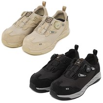 K2 LT-106 가죽 메쉬 4인치 다이얼 안전화 경량 작업화, 베이지
