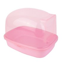 펫드라이룸 반려동물 반려견 드라이기 큰 공간 애완 동물 햄스터 드라이 샌드 박스 모래 목욕 샤워 룸 화장실 플라스틱 다람쥐 고슴도치 작은 액세서리, [01] Pink