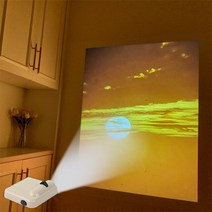 포토존 Ins 풍경 프로젝션 램프 생일 파티 배경 벽 사진 소품 바다 구름 조명 룸 장식, 04 A4 set