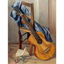 CHENISTORY 숫자로 페인트 캔버스에 그리기 바이올린 Handpainted 선물 DIY 악기 조경 키트 홈 장식, [09] 60x75cm diy frame, [11] 9915978
