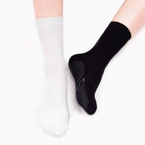 필라테스 요가 스포츠양말쥬시 미들삭스 블랙_화이트 홈트양말 와이조이쇼핑-72394EA