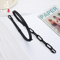 샤넬 호환 조절 가능한 남성용 어깨 끈 리폼 비스듬한 가죽 가방 벨트 체인 스트랩