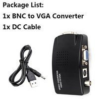 비디오테이프 변환 비디오 테이프 USB 플레이어 동영상 파일 vga bnc svideo to vga video converter vga out 어댑터 bnc to vga 복합, DC 케이블 추가, 보여진 바와 같이