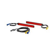 CURT 53201 히치 카고 캐리어용 보조 자동차 LED 조명 스트립 자전거 랙 2팩 빨간색