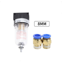 유수분분리기 수분 오일 에어 필터 컴프레셔 소스 프로세서 스프레이 페인트 총 28, af2000 블루8mm