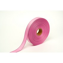 포장 리본 끈 제이제이리본 스티치리본5mm 10mm 15mm 25mm 36컬러 (길이 45M 90M ) 공단리본, 35연분홍꽃분홍, 25mm(45M)