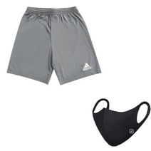 아디다스반바지 데일리반바지 운동복 가벼운바지 엔트라다22 쇼트 그레이+ 비코마스크