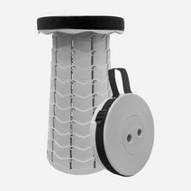 휴대용 접이식의자 아코디언 휴대용의자 (그레이), 접이식의자+방석(랜덤발송)