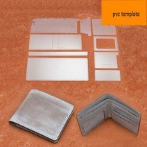 원데이클래스 가죽공방 카드지갑만들기 1 set pvc 템플릿 바느질 패턴 diy men leather craft wallet 지갑 카드 홀더 사진 카드 비트 수제 공예, 없음