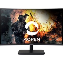 커브드모니터 게이밍 게임 용 듀얼 커브 모니터 AOPEN 27HC5R Xbmiipx 27인치 1500R 곡선형 풀 HD (1920 x, 02 75Hz