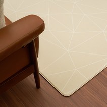 [안탈로디자인매트] PVC 양면 러그매트 베이지 카펫 앵글 거실 거실바닥 놀이방 유아 애견 강아지 미끄럼방지 층간소음방지
