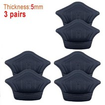 깔창 중족골 양털 평발아치 오다리 3pair6pcs 스포츠 신발에 대 한 패치 발 뒤꿈치 패드 다시 스티커 조정 가능한 크기 Antiwear 피트 쿠션 삽입 깔 창, Black-5mm+3pair
