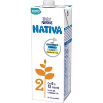 스페인 Nativa 네슬레 나티바 2단계 베이비 포뮬라 액상 분유 1L