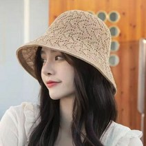 에이치플러스몰 은창)레이스 커버 단색 양면 벙거지 모자 선캡 썬캡