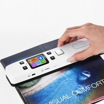 비파괴북스캐너 휴대용 A4 Iscan WiFi 1050 인치 당 점 JPGPDF 사진 이미지 책 문서 LCD 디스플레이 용 고속 핸드 헬드, Add Wifi Black