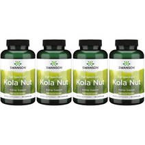 스완슨 Swanson Full Spectrum Kola Nut 콜라 넛 추출물 550mg 180정 4병, x, 1개