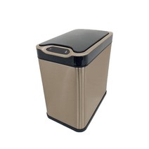 MAME 편리한 스마트 자동 센서 스텐 휴지통, 12L 골드