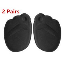 일본 발바닥 다리붓기 온열 독소 패치 파스2pcs 스폰지 앞발 깔창 신발 패드 하이힐, 두 쌍의 검은 색