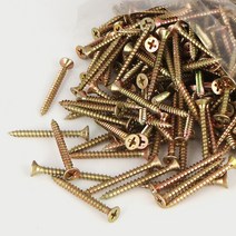 나사못 목재피스 접시머리 앙카피스 나사 40mm 460개, 1봉