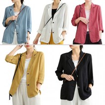 두버튼 린넨 긴팔 8056 자켓