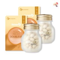 CJ 이너비 아쿠아리치 더블업 600MG 56캡슐 X 2개(2개월분) 히알루론산, 이너비 아쿠아리치 더블업 2박스
