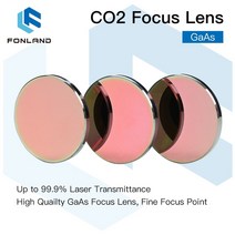 fonland gaas 초점 렌즈 dia.18 19.05 20 25mm fl 38.1 50.8 63.5 76.2 101.6mm 1.5-4 CO2 레이저 조각 절단기용, 38.1mm