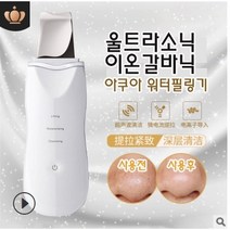 울트라소닉 이온갈바닉 아쿠아 워터필링기, 화이트