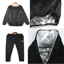 땀복 사우나 핫 히팅 슈트 세트 긴팔 옷 땀빼주는 남자 여자 찜복 부스터 찜질