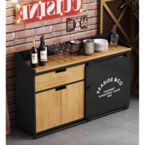 카페 반납대 셀프바 인더스트리얼 음료 수거함, 골드 가로100x세로40x높이90