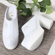 슈가즈 JH은사꽃수힐 한복화 여성 웨딩슈즈 8cm 화이트