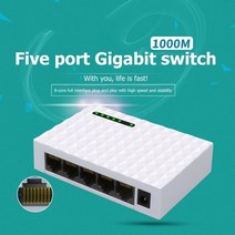 인터넷허브 랜선허브 poe 스위치 101001000mbps 5 포트 eu us 플러그 데스크탑 기가비트 네트워크 스위치 이더넷 어댑터 고속 rj45 이더넷 스위처 lan 스위칭, EU 5포트 1000mbps